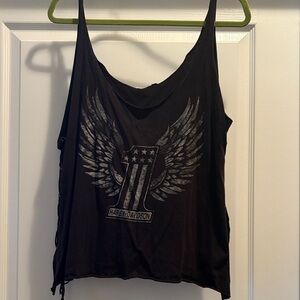 Harley-Davidson Winged Emblem Black Tank Top